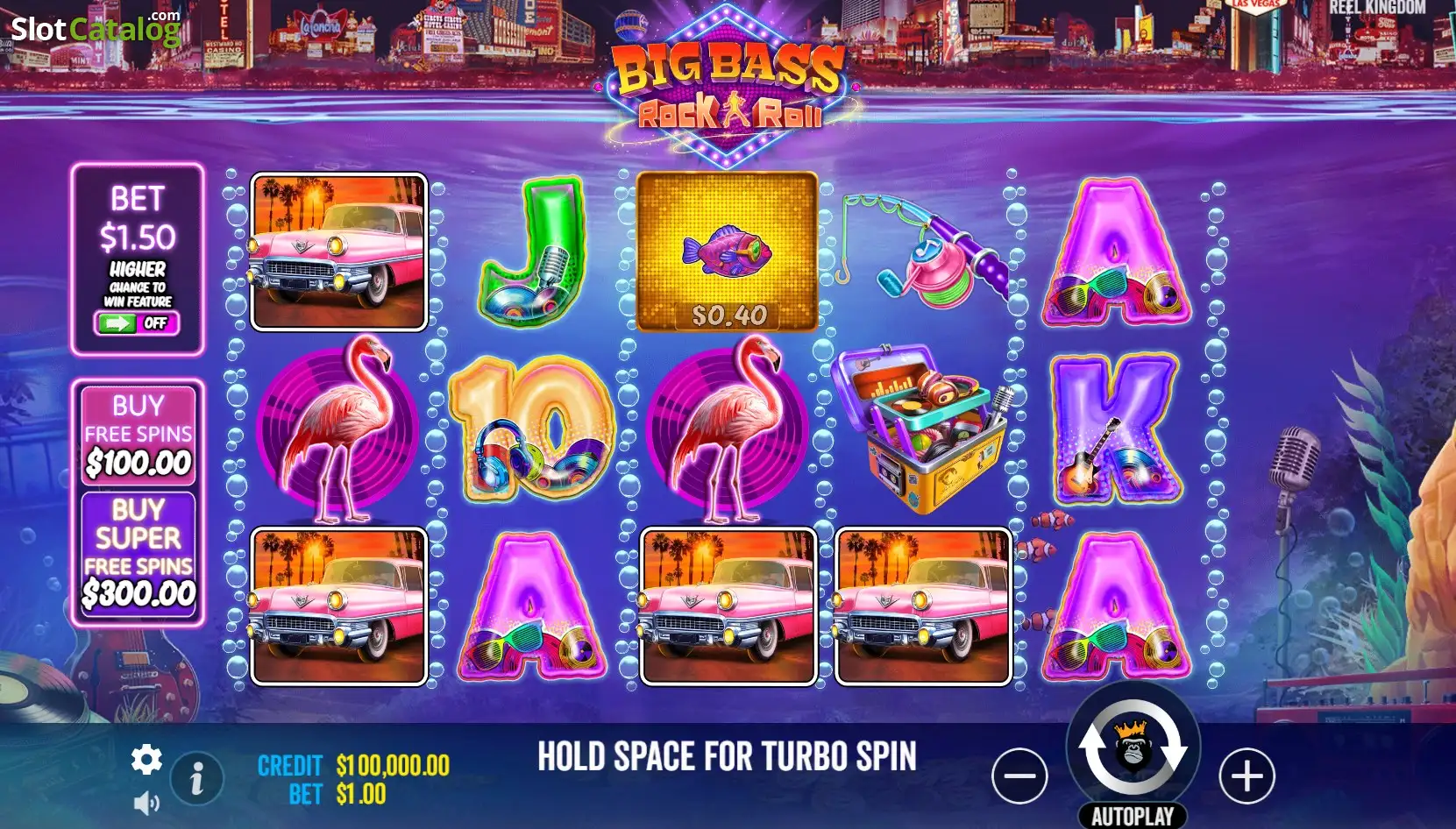 Big Bass Rock and Roll base game