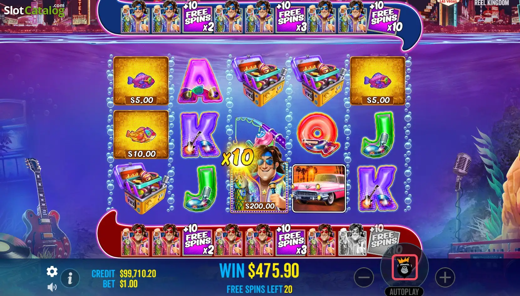 Super Free Spins mode active