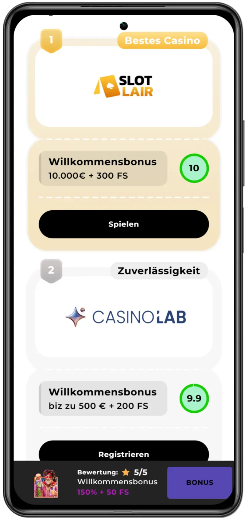 Wählen Sie ein Casino um Big Bass Rock and Roll zu spielen